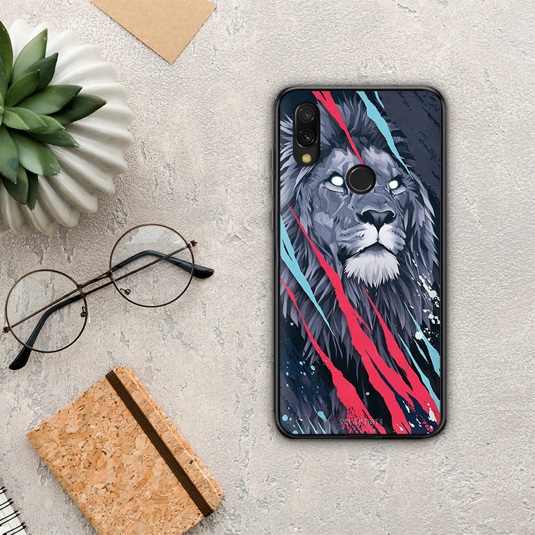 PopArt Lion Designer - Xiaomi Redmi 7 θήκη