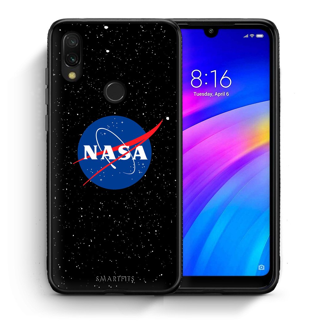 Θήκη Xiaomi Redmi 7 NASA PopArt από τη Smartfits με σχέδιο στο πίσω μέρος και μαύρο περίβλημα | Xiaomi Redmi 7 NASA PopArt case with colorful back and black bezels