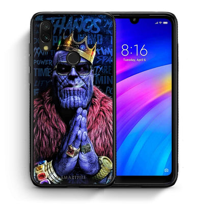 Θήκη Xiaomi Redmi 7 Thanos PopArt από τη Smartfits με σχέδιο στο πίσω μέρος και μαύρο περίβλημα | Xiaomi Redmi 7 Thanos PopArt case with colorful back and black bezels