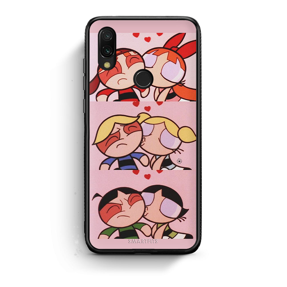 Xiaomi Redmi 7 Puff Love Θήκη Αγίου Βαλεντίνου από τη Smartfits με σχέδιο στο πίσω μέρος και μαύρο περίβλημα | Smartphone case with colorful back and black bezels by Smartfits
