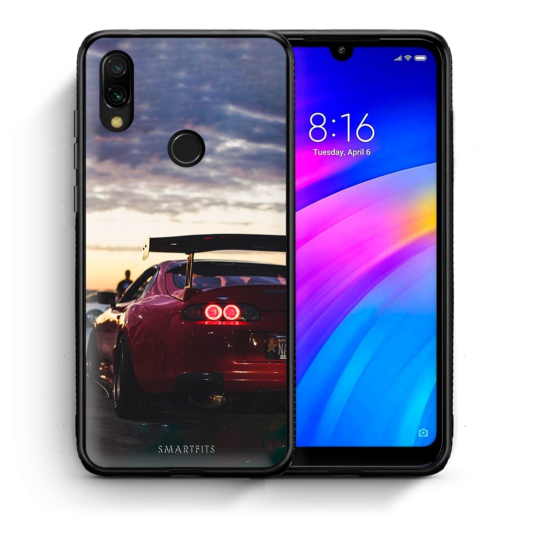 Θήκη Xiaomi Redmi 7 Racing Supra από τη Smartfits με σχέδιο στο πίσω μέρος και μαύρο περίβλημα | Xiaomi Redmi 7 Racing Supra case with colorful back and black bezels