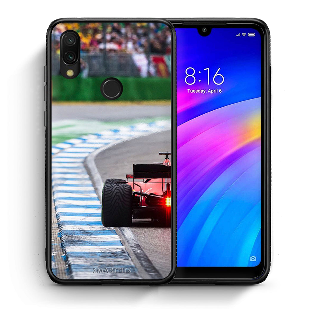 Θήκη Xiaomi Redmi 7 Racing Vibes από τη Smartfits με σχέδιο στο πίσω μέρος και μαύρο περίβλημα | Xiaomi Redmi 7 Racing Vibes case with colorful back and black bezels