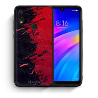 Thumbnail for Θήκη Αγίου Βαλεντίνου Xiaomi Redmi 7 Red Paint από τη Smartfits με σχέδιο στο πίσω μέρος και μαύρο περίβλημα | Xiaomi Redmi 7 Red Paint case with colorful back and black bezels