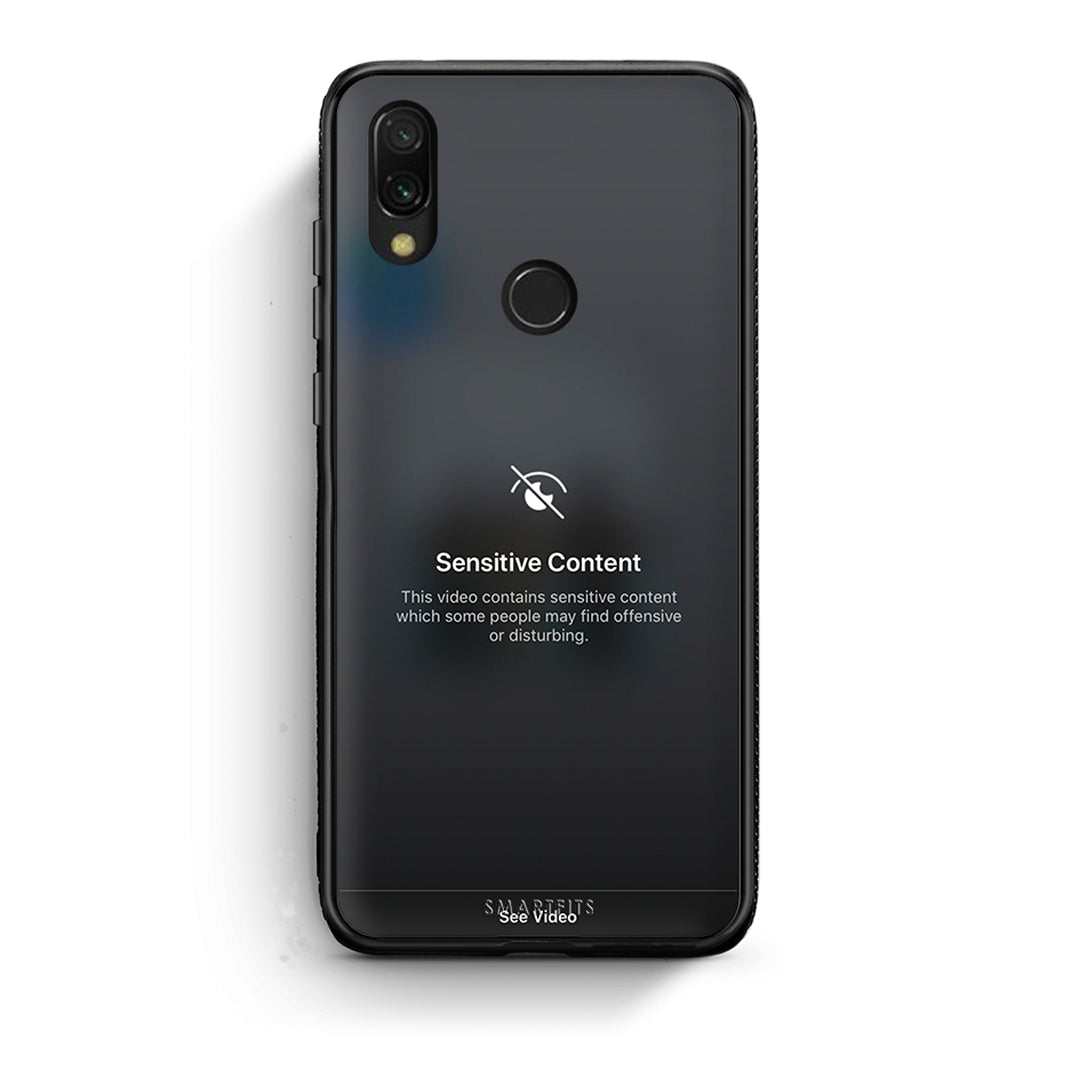 Xiaomi Redmi 7 Sensitive Content θήκη από τη Smartfits με σχέδιο στο πίσω μέρος και μαύρο περίβλημα | Smartphone case with colorful back and black bezels by Smartfits