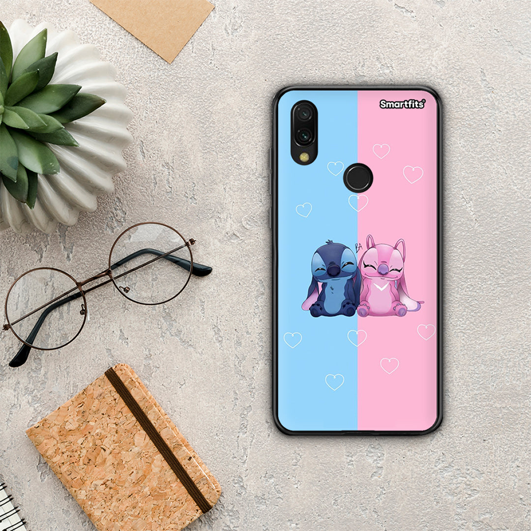 Stitch And Angel - Xiaomi Redmi 7 θήκη