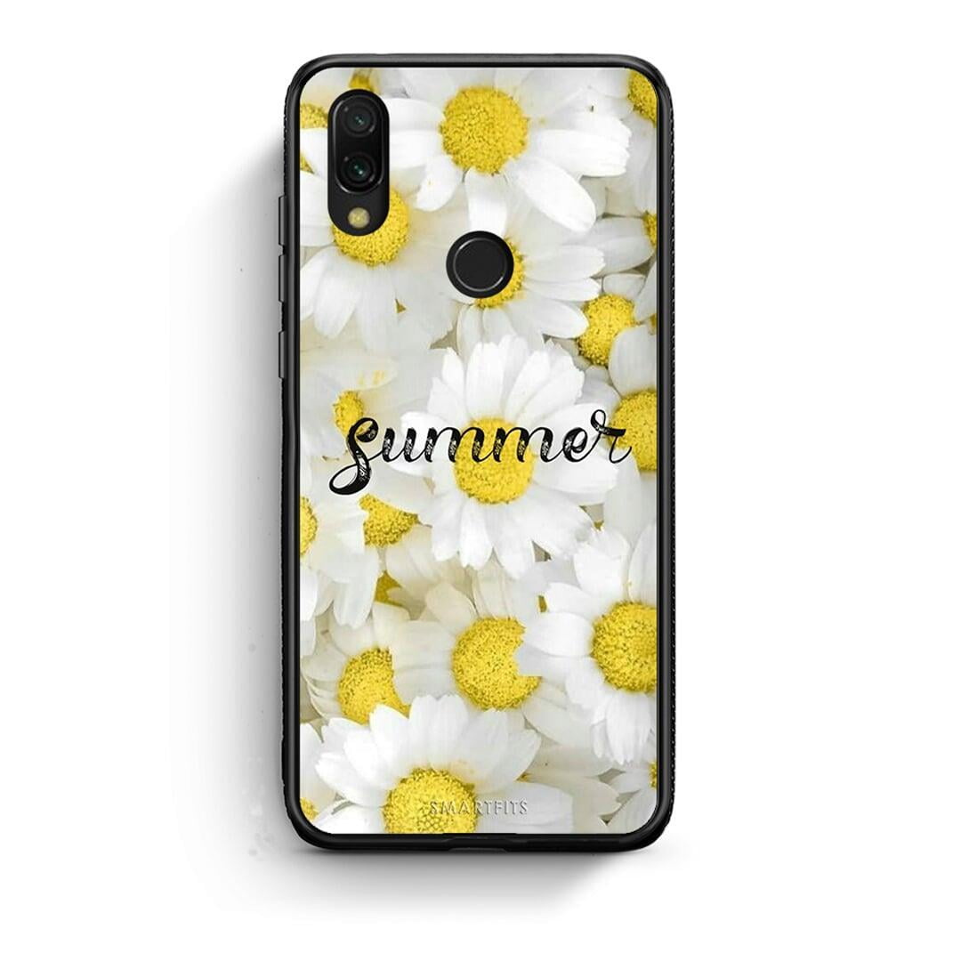 Xiaomi Redmi 7 Summer Daisies Θήκη από τη Smartfits με σχέδιο στο πίσω μέρος και μαύρο περίβλημα | Smartphone case with colorful back and black bezels by Smartfits