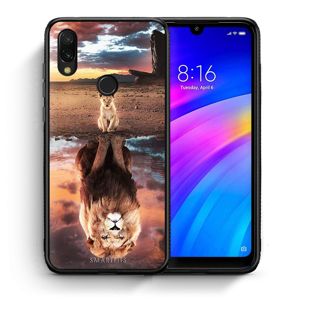 Θήκη Αγίου Βαλεντίνου Xiaomi Redmi 7 Sunset Dreams από τη Smartfits με σχέδιο στο πίσω μέρος και μαύρο περίβλημα | Xiaomi Redmi 7 Sunset Dreams case with colorful back and black bezels