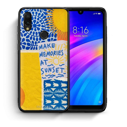 Θήκη Xiaomi Redmi 7 Sunset Memories από τη Smartfits με σχέδιο στο πίσω μέρος και μαύρο περίβλημα | Xiaomi Redmi 7 Sunset Memories case with colorful back and black bezels