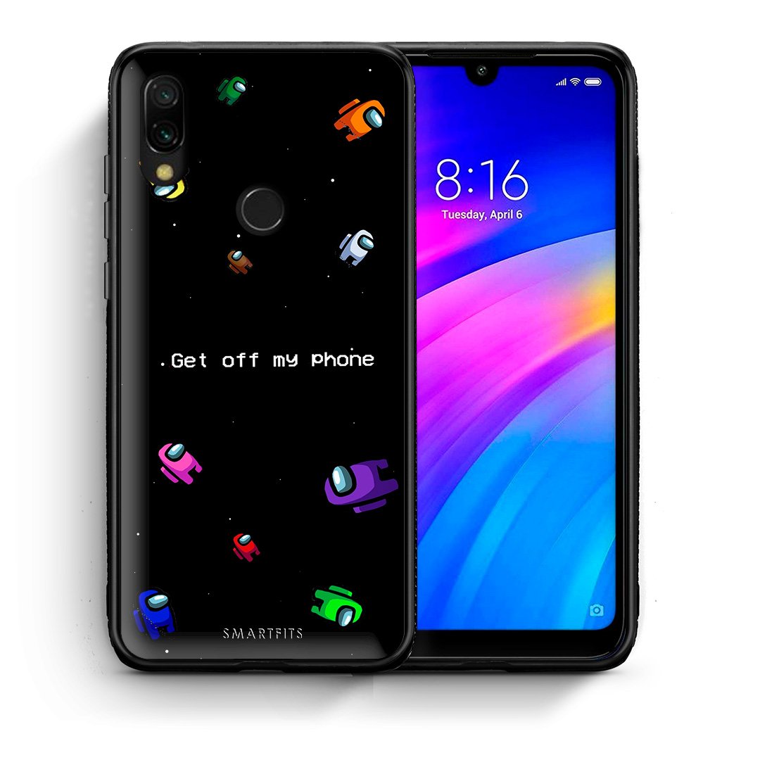 Θήκη Xiaomi Redmi 7 AFK Text από τη Smartfits με σχέδιο στο πίσω μέρος και μαύρο περίβλημα | Xiaomi Redmi 7 AFK Text case with colorful back and black bezels