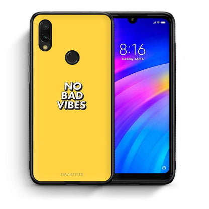 Θήκη Xiaomi Redmi 7 Vibes Text από τη Smartfits με σχέδιο στο πίσω μέρος και μαύρο περίβλημα | Xiaomi Redmi 7 Vibes Text case with colorful back and black bezels