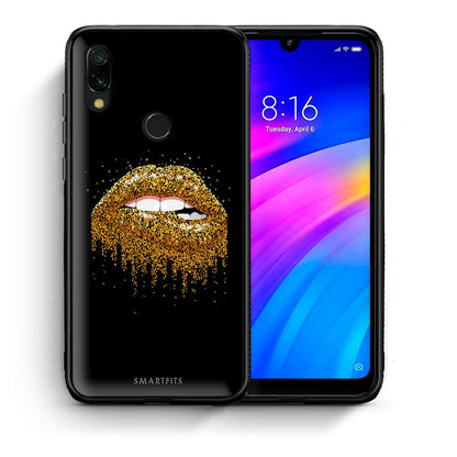 Θήκη Xiaomi Redmi 7 Golden Valentine από τη Smartfits με σχέδιο στο πίσω μέρος και μαύρο περίβλημα | Xiaomi Redmi 7 Golden Valentine case with colorful back and black bezels