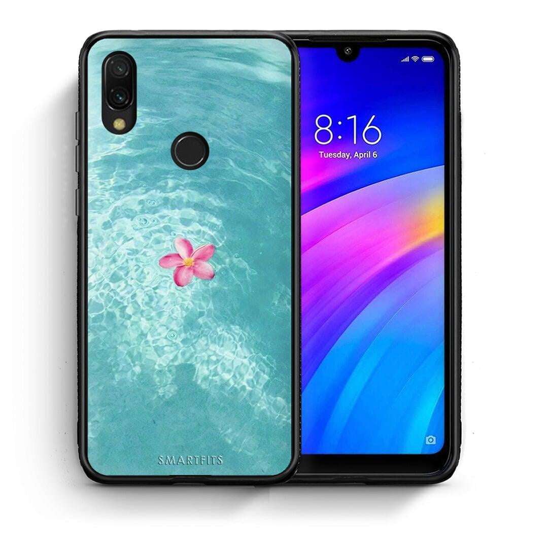 Θήκη Xiaomi Redmi 7 Water Flower από τη Smartfits με σχέδιο στο πίσω μέρος και μαύρο περίβλημα | Xiaomi Redmi 7 Water Flower case with colorful back and black bezels