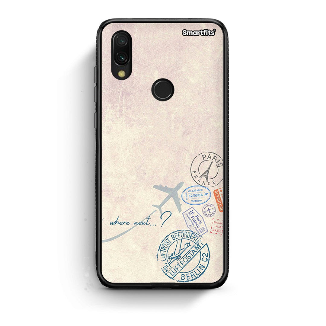 Xiaomi Redmi 7 Where Next Θήκη από τη Smartfits με σχέδιο στο πίσω μέρος και μαύρο περίβλημα | Smartphone case with colorful back and black bezels by Smartfits