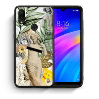Thumbnail for Θήκη Xiaomi Redmi 7 Woman Statue από τη Smartfits με σχέδιο στο πίσω μέρος και μαύρο περίβλημα | Xiaomi Redmi 7 Woman Statue case with colorful back and black bezels