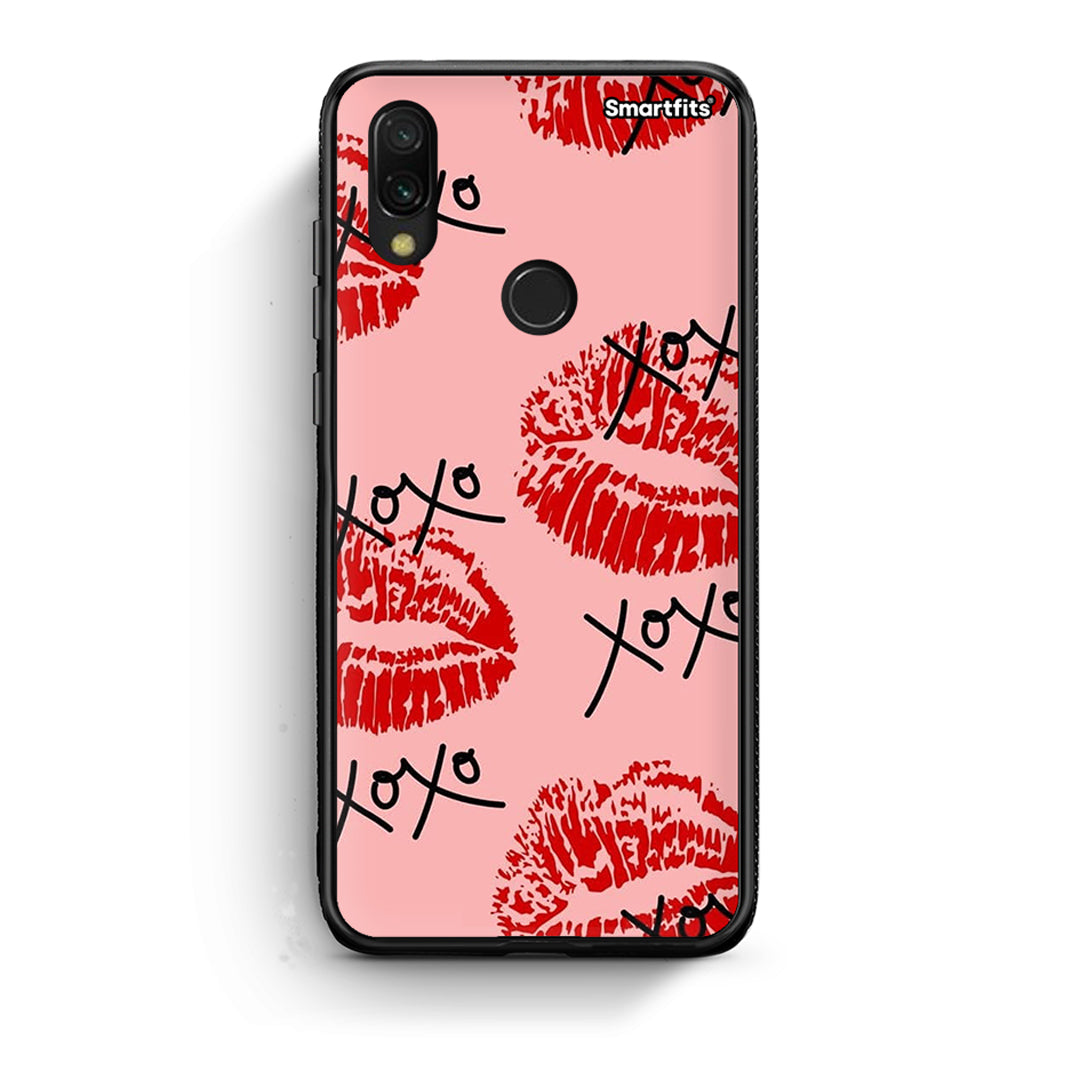 Xiaomi Redmi 7 XOXO Lips θήκη από τη Smartfits με σχέδιο στο πίσω μέρος και μαύρο περίβλημα | Smartphone case with colorful back and black bezels by Smartfits