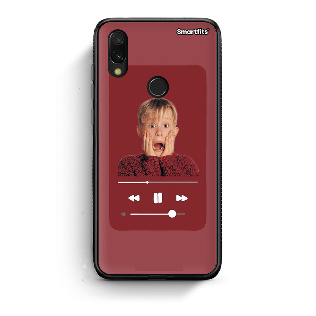 Xiaomi Redmi 7 Xmas Alone Music θήκη από τη Smartfits με σχέδιο στο πίσω μέρος και μαύρο περίβλημα | Smartphone case with colorful back and black bezels by Smartfits