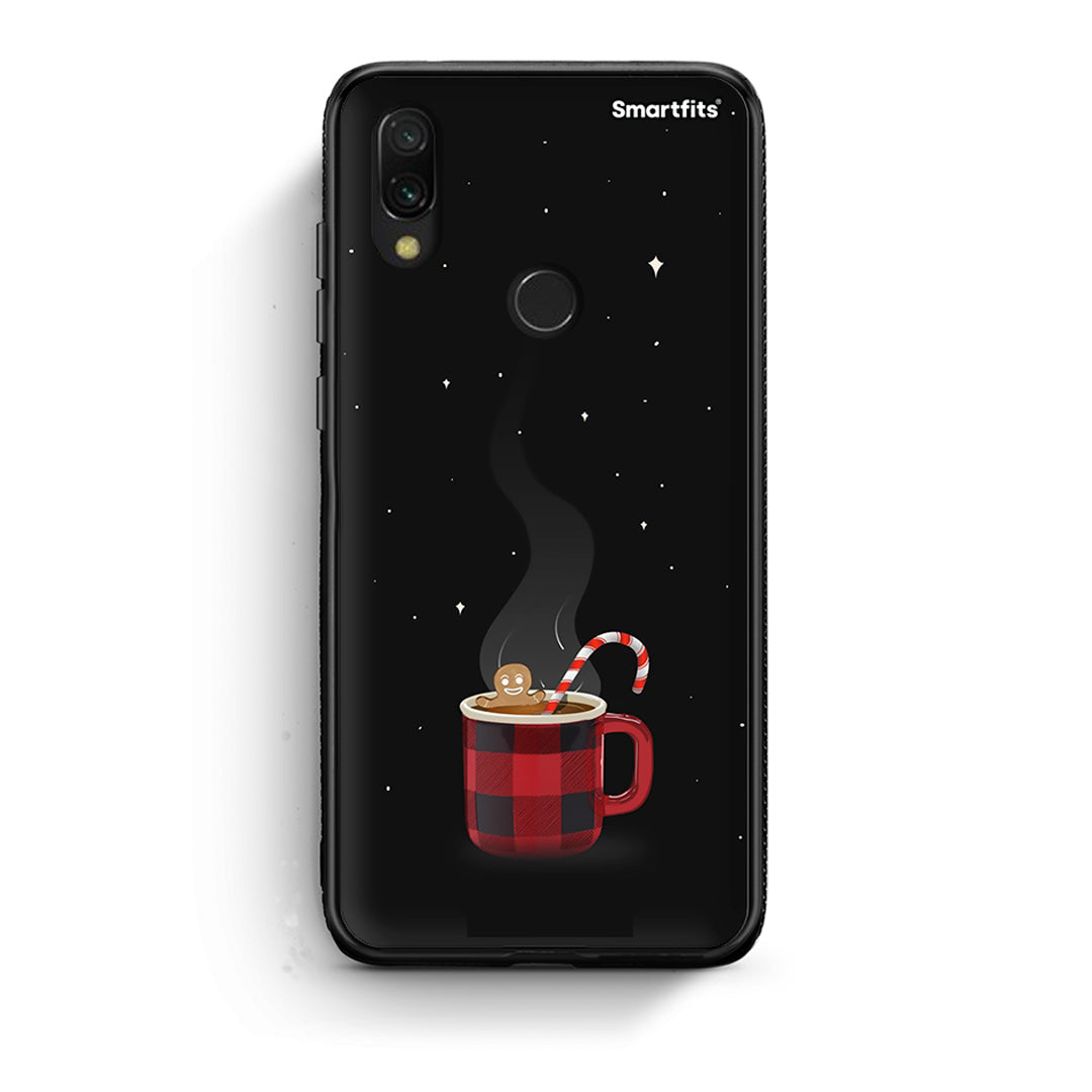 Xiaomi Redmi 7 Xmas Bathing θήκη από τη Smartfits με σχέδιο στο πίσω μέρος και μαύρο περίβλημα | Smartphone case with colorful back and black bezels by Smartfits