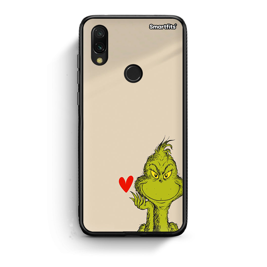 Xiaomi Redmi 7 Xmas Grinch θήκη από τη Smartfits με σχέδιο στο πίσω μέρος και μαύρο περίβλημα | Smartphone case with colorful back and black bezels by Smartfits