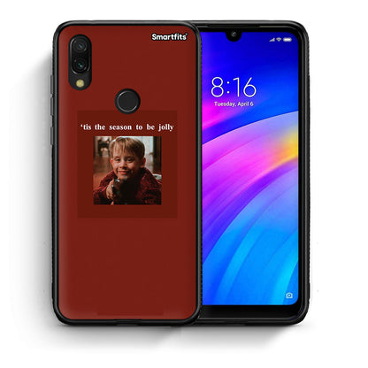 Θήκη Xiaomi Redmi 7 Xmas Ultimate Spirit από τη Smartfits με σχέδιο στο πίσω μέρος και μαύρο περίβλημα | Xiaomi Redmi 7 Xmas Ultimate Spirit case with colorful back and black bezels