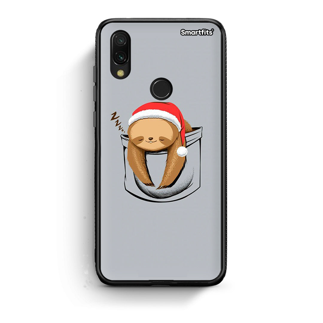 Xiaomi Redmi 7 Xmas Zzzz θήκη από τη Smartfits με σχέδιο στο πίσω μέρος και μαύρο περίβλημα | Smartphone case with colorful back and black bezels by Smartfits