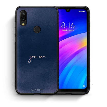 Θήκη Xiaomi Redmi 7 You Can από τη Smartfits με σχέδιο στο πίσω μέρος και μαύρο περίβλημα | Xiaomi Redmi 7 You Can case with colorful back and black bezels