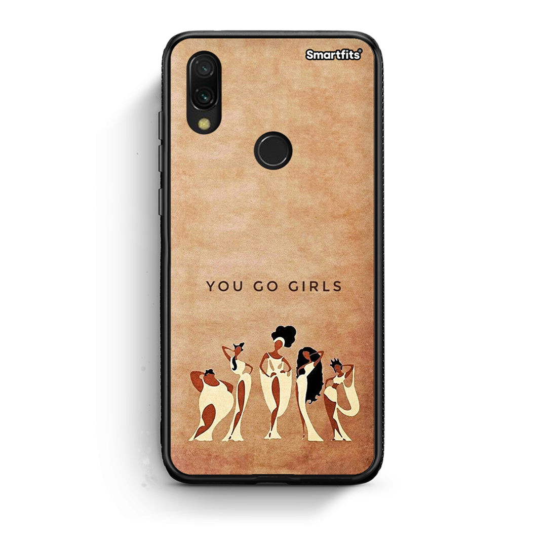 Xiaomi Redmi 7 You Go Girl θήκη από τη Smartfits με σχέδιο στο πίσω μέρος και μαύρο περίβλημα | Smartphone case with colorful back and black bezels by Smartfits
