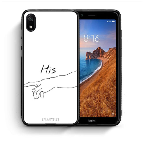 Θήκη Αγίου Βαλεντίνου Xiaomi Redmi 7A Aeshetic Love 2 από τη Smartfits με σχέδιο στο πίσω μέρος και μαύρο περίβλημα | Xiaomi Redmi 7A Aeshetic Love 2 case with colorful back and black bezels