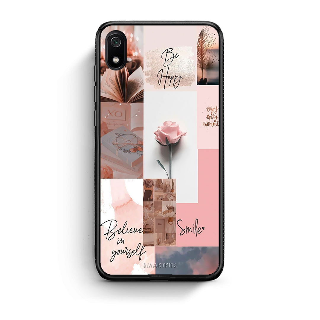 Xiaomi Redmi 7A Aesthetic Collage θήκη από τη Smartfits με σχέδιο στο πίσω μέρος και μαύρο περίβλημα | Smartphone case with colorful back and black bezels by Smartfits