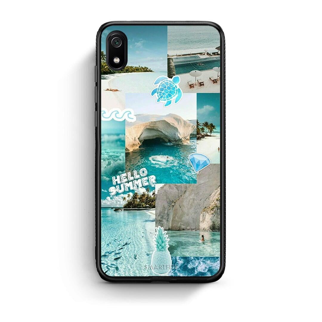 Xiaomi Redmi 7A Aesthetic Summer Θήκη από τη Smartfits με σχέδιο στο πίσω μέρος και μαύρο περίβλημα | Smartphone case with colorful back and black bezels by Smartfits