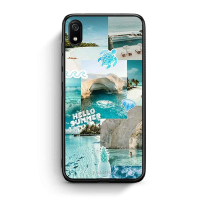 Xiaomi Redmi 7A Aesthetic Summer Θήκη από τη Smartfits με σχέδιο στο πίσω μέρος και μαύρο περίβλημα | Smartphone case with colorful back and black bezels by Smartfits