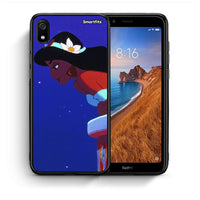 Thumbnail for Θήκη Xiaomi Redmi 7A Alladin And Jasmine Love 2 από τη Smartfits με σχέδιο στο πίσω μέρος και μαύρο περίβλημα | Xiaomi Redmi 7A Alladin And Jasmine Love 2 case with colorful back and black bezels