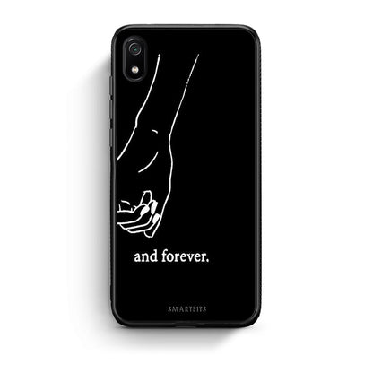 Xiaomi Redmi 7A Always & Forever 2 Θήκη Αγίου Βαλεντίνου από τη Smartfits με σχέδιο στο πίσω μέρος και μαύρο περίβλημα | Smartphone case with colorful back and black bezels by Smartfits