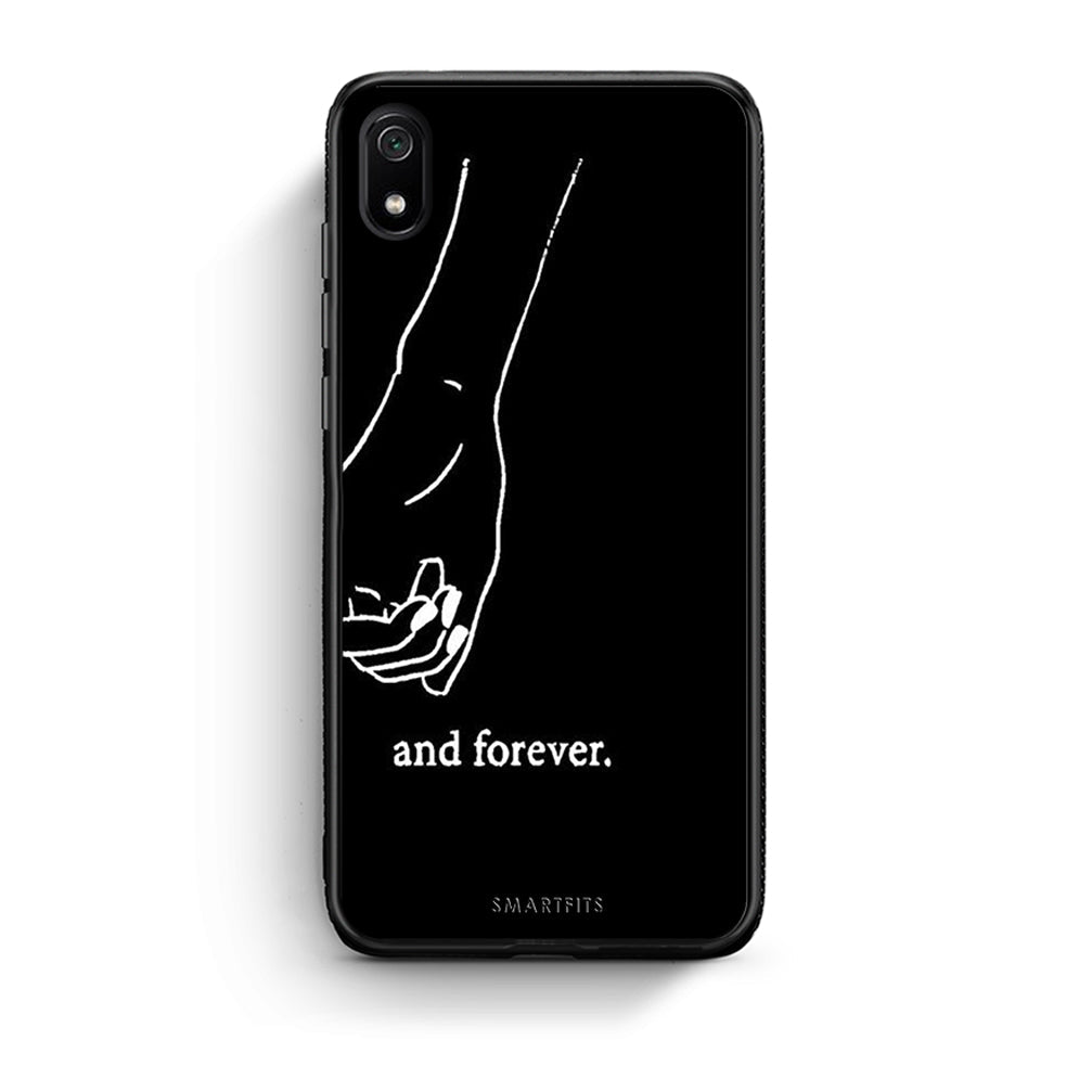 Xiaomi Redmi 7A Always & Forever 2 Θήκη Αγίου Βαλεντίνου από τη Smartfits με σχέδιο στο πίσω μέρος και μαύρο περίβλημα | Smartphone case with colorful back and black bezels by Smartfits
