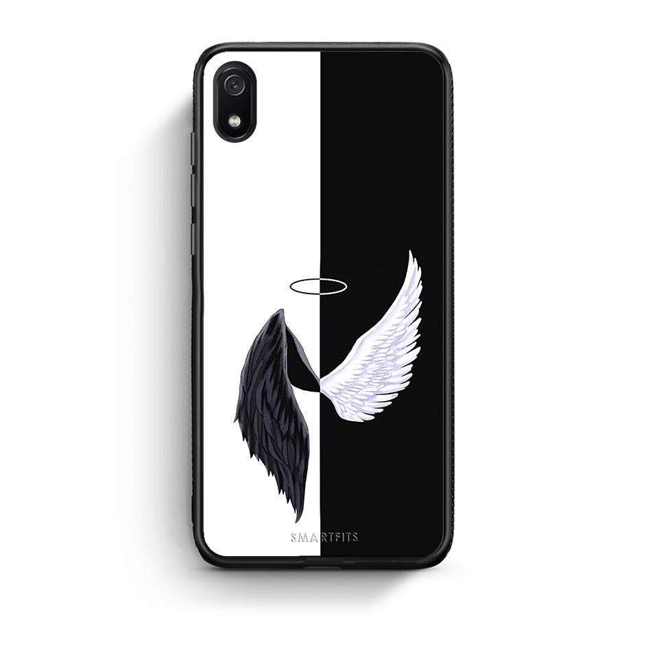Xiaomi Redmi 7A Angels Demons θήκη από τη Smartfits με σχέδιο στο πίσω μέρος και μαύρο περίβλημα | Smartphone case with colorful back and black bezels by Smartfits