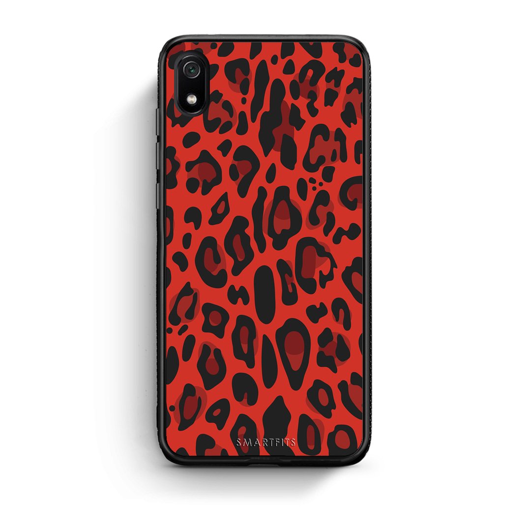 4 - Xiaomi Redmi 7A Red Leopard Animal case, cover, bumper
