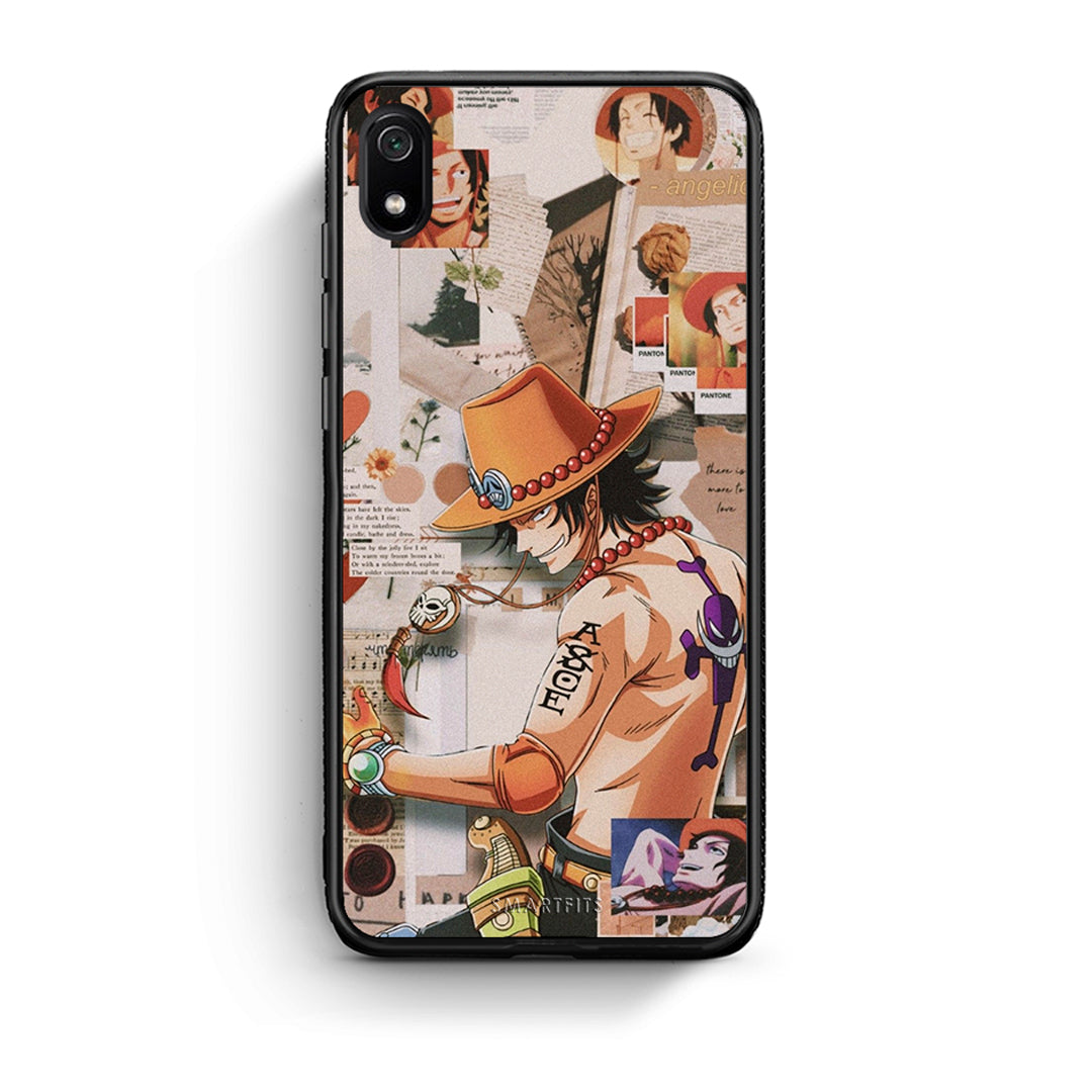 Xiaomi Redmi 7A Anime Collage θήκη από τη Smartfits με σχέδιο στο πίσω μέρος και μαύρο περίβλημα | Smartphone case with colorful back and black bezels by Smartfits