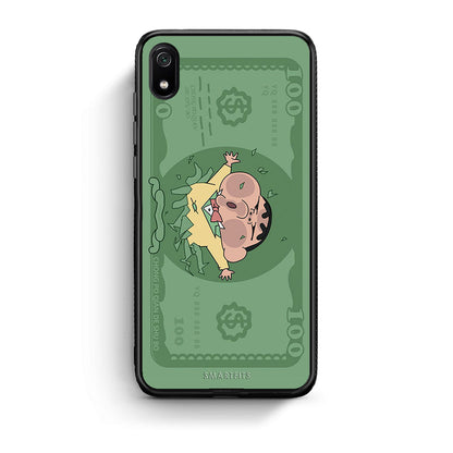 Xiaomi Redmi 7A Big Money Θήκη Αγίου Βαλεντίνου από τη Smartfits με σχέδιο στο πίσω μέρος και μαύρο περίβλημα | Smartphone case with colorful back and black bezels by Smartfits