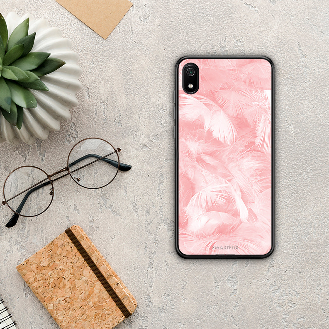 Boho Pink Feather - Xiaomi Redmi 7A θήκη