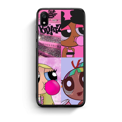 Xiaomi Redmi 7A Bubble Girls Θήκη Αγίου Βαλεντίνου από τη Smartfits με σχέδιο στο πίσω μέρος και μαύρο περίβλημα | Smartphone case with colorful back and black bezels by Smartfits