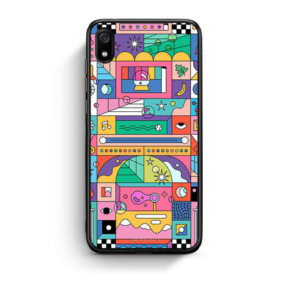 Xiaomi Redmi 7A Bubbles Soap θήκη από τη Smartfits με σχέδιο στο πίσω μέρος και μαύρο περίβλημα | Smartphone case with colorful back and black bezels by Smartfits