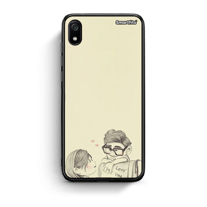 Xiaomi Redmi 7A Carl And Ellie θήκη από τη Smartfits με σχέδιο στο πίσω μέρος και μαύρο περίβλημα | Smartphone case with colorful back and black bezels by Smartfits