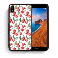 Thumbnail for Θήκη Xiaomi Redmi 7A Cherry Summer από τη Smartfits με σχέδιο στο πίσω μέρος και μαύρο περίβλημα | Xiaomi Redmi 7A Cherry Summer case with colorful back and black bezels