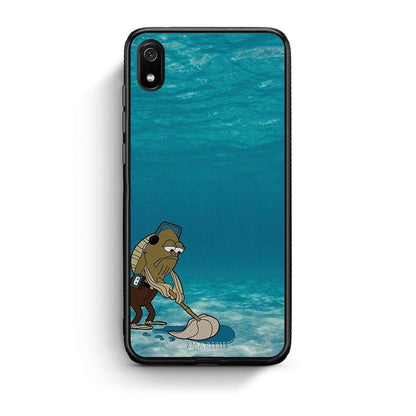 Xiaomi Redmi 7A Clean The Ocean Θήκη από τη Smartfits με σχέδιο στο πίσω μέρος και μαύρο περίβλημα | Smartphone case with colorful back and black bezels by Smartfits