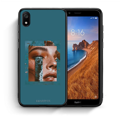 Θήκη Xiaomi Redmi 7A Cry An Ocean από τη Smartfits με σχέδιο στο πίσω μέρος και μαύρο περίβλημα | Xiaomi Redmi 7A Cry An Ocean case with colorful back and black bezels