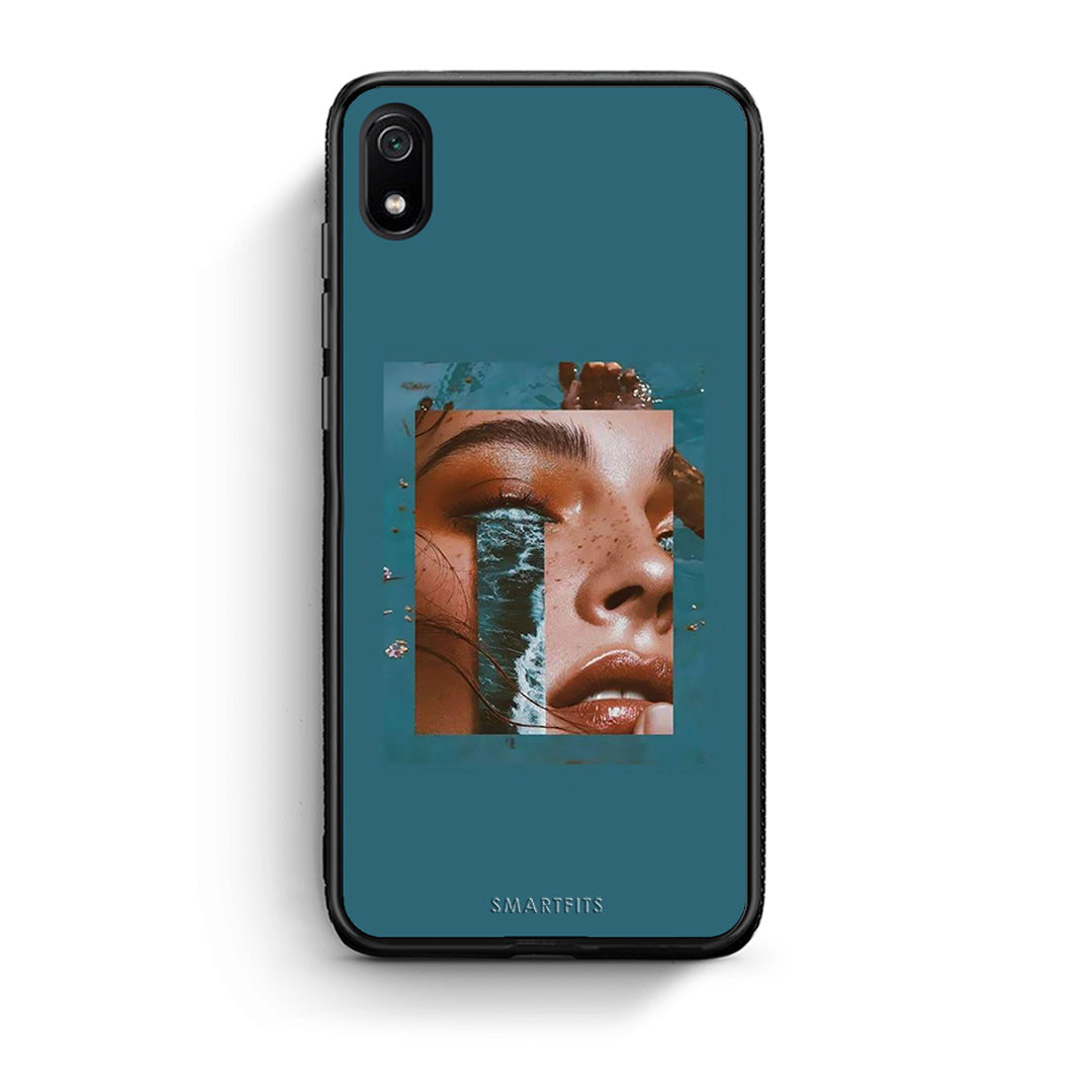Xiaomi Redmi 7A Cry An Ocean θήκη από τη Smartfits με σχέδιο στο πίσω μέρος και μαύρο περίβλημα | Smartphone case with colorful back and black bezels by Smartfits