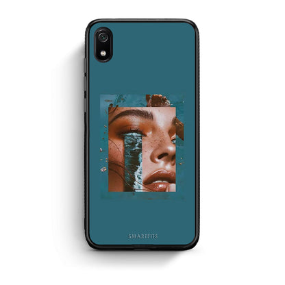 Xiaomi Redmi 7A Cry An Ocean θήκη από τη Smartfits με σχέδιο στο πίσω μέρος και μαύρο περίβλημα | Smartphone case with colorful back and black bezels by Smartfits