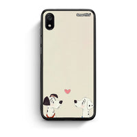 Thumbnail for Xiaomi Redmi 7A Dalmatians Love θήκη από τη Smartfits με σχέδιο στο πίσω μέρος και μαύρο περίβλημα | Smartphone case with colorful back and black bezels by Smartfits