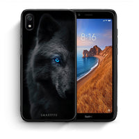 Thumbnail for Θήκη Xiaomi Redmi 7A Dark Wolf από τη Smartfits με σχέδιο στο πίσω μέρος και μαύρο περίβλημα | Xiaomi Redmi 7A Dark Wolf case with colorful back and black bezels
