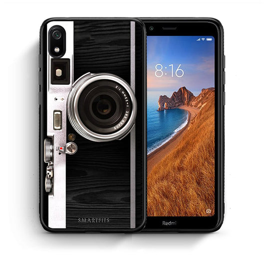 Θήκη Xiaomi Redmi 7A Emily In Paris από τη Smartfits με σχέδιο στο πίσω μέρος και μαύρο περίβλημα | Xiaomi Redmi 7A Emily In Paris case with colorful back and black bezels