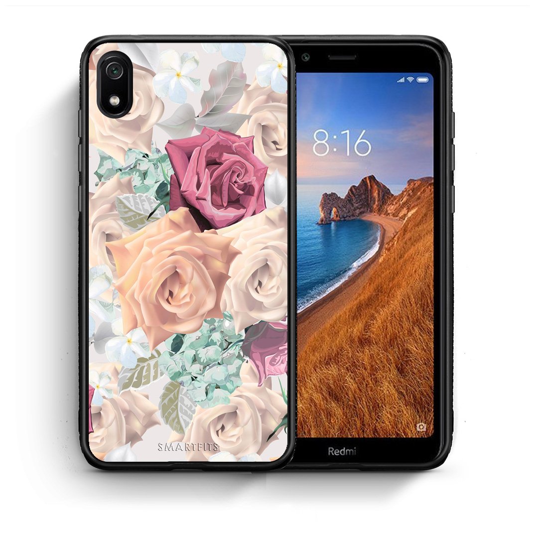 Θήκη Xiaomi Redmi 7A Bouquet Floral από τη Smartfits με σχέδιο στο πίσω μέρος και μαύρο περίβλημα | Xiaomi Redmi 7A Bouquet Floral case with colorful back and black bezels